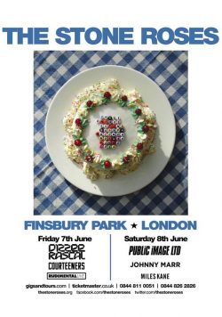 THE STONE ROSES London Finsbury Park 7th & 8th June 2013 Poster