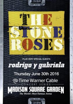 THE STONE ROSES Madison Square Garden June 30th 2016 Poster