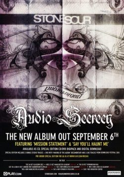 STONE SOUR Audio Secrecy Poster Print