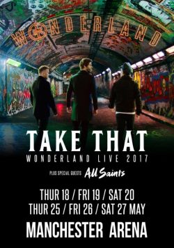 TAKE THAT Wonderland Live May 2017: Manchester Arena Poster Print