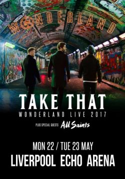 TAKE THAT Wonderland Live May 2017: Liverpool Echo Arena Poster Print