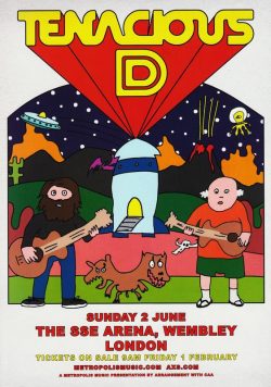 TENACIOUS D SSE Wembley Arena London - June 2nd 2019 Poster Print