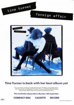 TINA TURNER Foreign Affair Poster