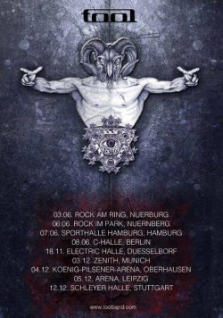 TOOL Band 10,000 Days European Tour Poster Print