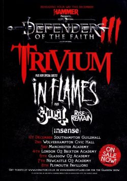 TRIVIUM Defenders Of The Faith 2011 Tour Poster Print