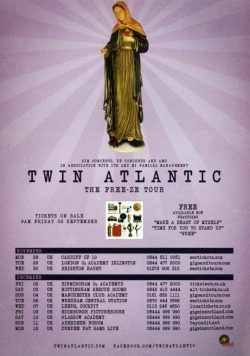 TWIN ATLANTIC The Free-Ze 2011 UK Tour Poster Print