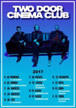 TWO DOOR CINEMA CLUB Gameshow 2017 UK Tour Poster Print