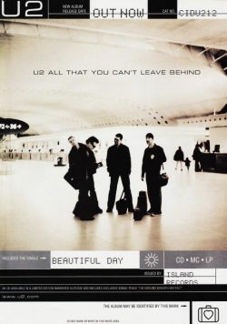 U2 All That You Can?t Leave Behind Poster Print