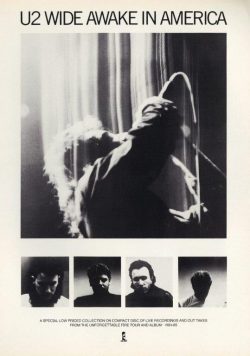 U2 Wide Awake In America Poster