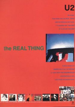U2 Better Than the Real Thing Poster Print