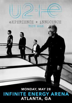 U2: Experience + Innocence 2018 Tour: IE Arena Atalanta GA Poster Print