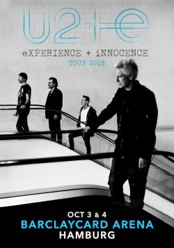 U2 Experience + Innocence 2018 Tour Barclaycard Arena Hamburg Poster