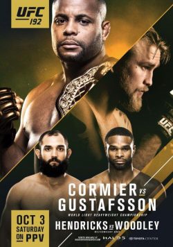 UFC 192 Daniel Cormier vs Alexander Gustafsson Poster Print