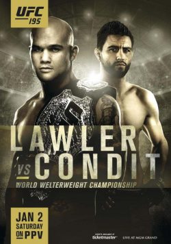 UFC 195 Robbie Lawler vs Carlos Condit Poster Print
