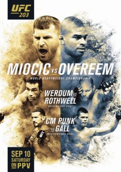 UFC 203 Stipe Miocic vs. Alistair Overeem Poster Print