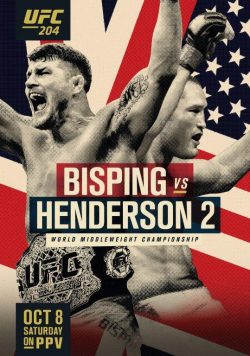UFC 204 Michael Bisping vs. Dan Henderson Poster