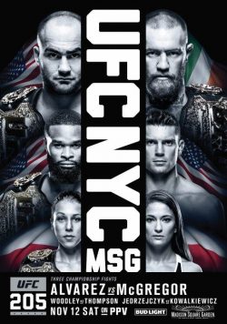 UFC 205 Conor McGregor vs. Eddie Alvarez Poster