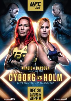 UFC 219 Cris Cyborg vs Holly Holm Poster Print