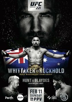 UFC 221 Whittaker vs Luke Rockhold Poster
