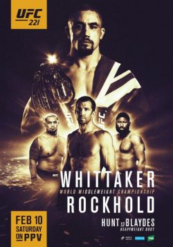 UFC 221 Whittaker vs Luke Rockhold Poster Print