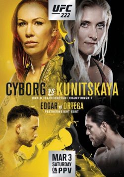 UFC 222 Cris Cyborg vs Yana Kunitskaya Poster Print