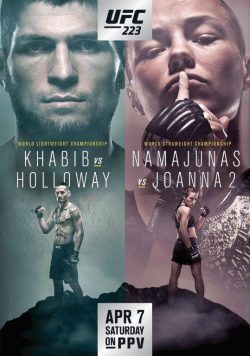 UFC 223 Khabib Nurmagomedov vs Al Iaquinta Poster Print