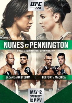 UFC 224 Amanda Nunes vs Raquel Pennington Poster Print