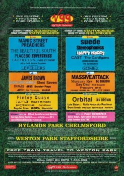 V FESTIVAL 1999 Manic Street Preachers Poster