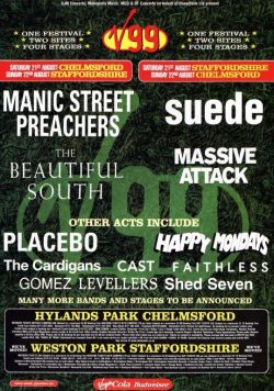 V FESTIVAL 1999 Manic Street Preachers Poster Print