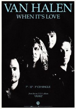 VAN HALEN When It?s Love Poster Print