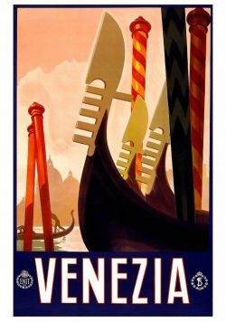 VENICE Vintage Travel Poster Print