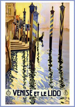 VENICE Vintage Travel Poster Print