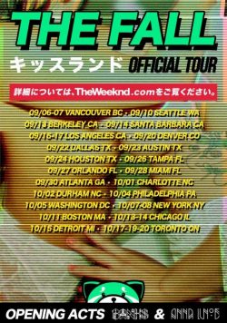 THE WEEKND The Fall Official 2013 Tour Poster Print