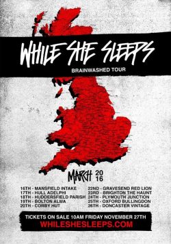 WHILE SHE SLEEPS Brainwashed Poster Print