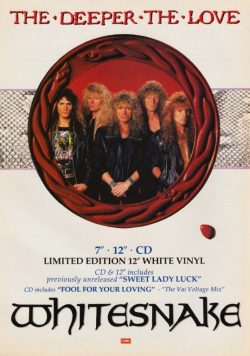 WHITESNAKE The Deeper The Love Poster Print