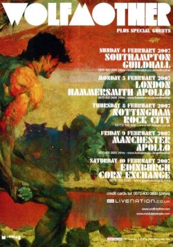 WOLFMOTHER 2007 UK Tour Poster Print