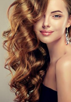 STRAWBERRY BLONDE CURLS Poster Print