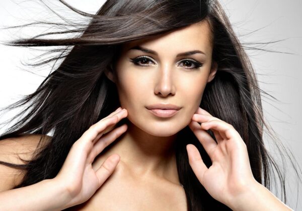 LONG BRUNETTE Poster Print