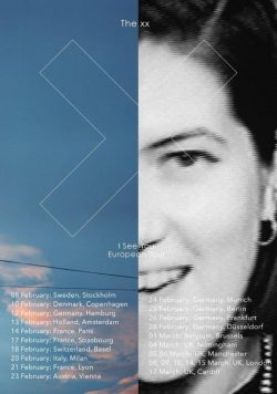 THE XX I See You 2017 European Tour Poster