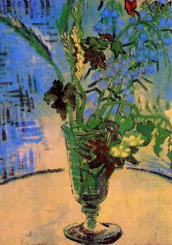 VINCENT VAN GOGH Flowers in a Vase Poster Print