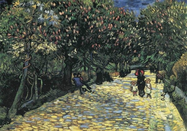 VINCENT VAN GOGH Avenue with Flowering Chestnut Trees at Arles Poster Print