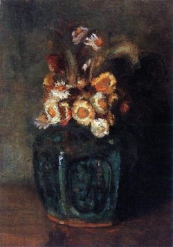 VINCENT VAN GOGH Flagon of Cherry Filled with Chrysanthemums Poster Print