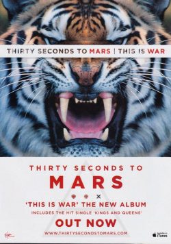 30 SECONDS TO MARS This Is War Poster Print