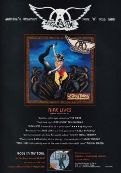 AEROSMITH Nine Lives Poster Print