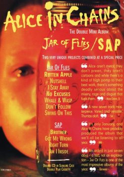 ALICE IN CHAINS Jar Of Flies Poster Print