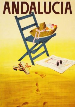 ANDALUCIA Vintage Travel Poster Print