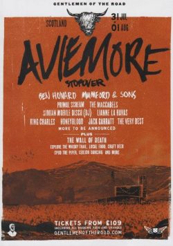 AVIEMORE STOPOVER FESTIVAL 2015 Mumford & Sons Poster Print