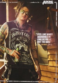BEN BRUCE Asking Alexandria Poster Print