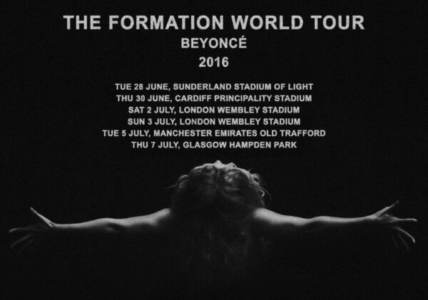 BEYONCE The Formation World Tour 2016 Poster Print