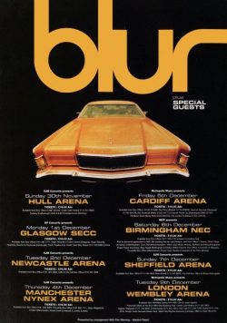 BLUR The Great Escape 1997 UK Tour Poster Print